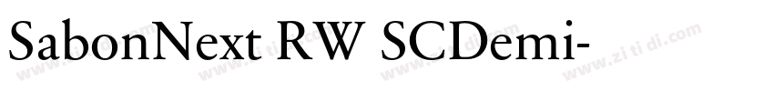 SabonNext RW SCDemi字体转换